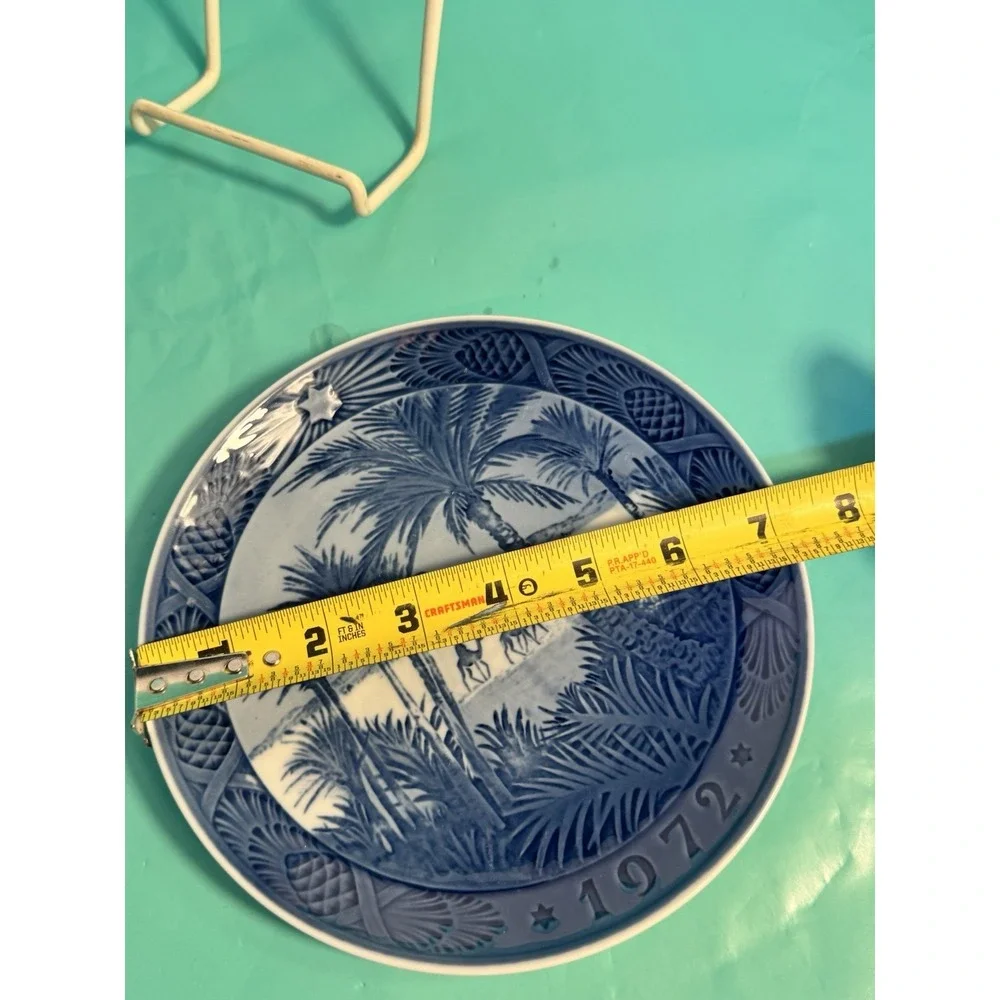 In The Desert Royal Copenhagen Porcelain Plate Denmark 1972 Blue‎ White